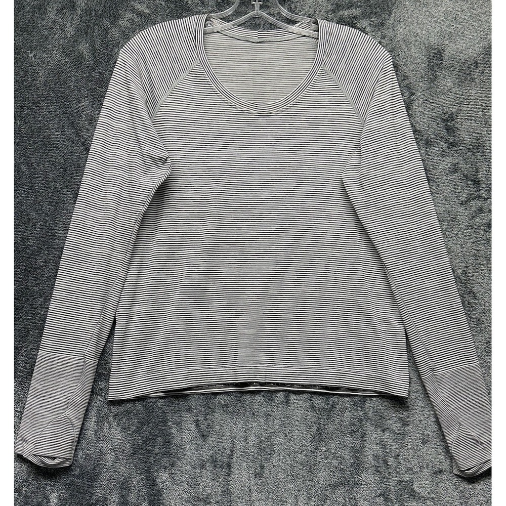 Lululemon Womens Size 12 Gray Long Sleeve Swiftly Tech T Shirt Top (M5)